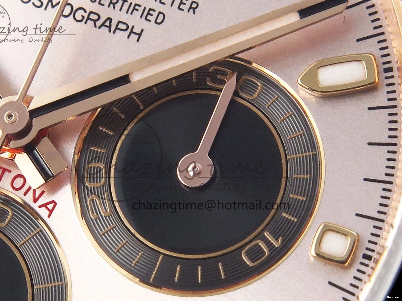 MiroTime 0416 Daytona 116515 Clean 1:1 Best Edition Silver Dial RG Markers on Oysterflex Strap SA4130 V WrinkleFree 1965